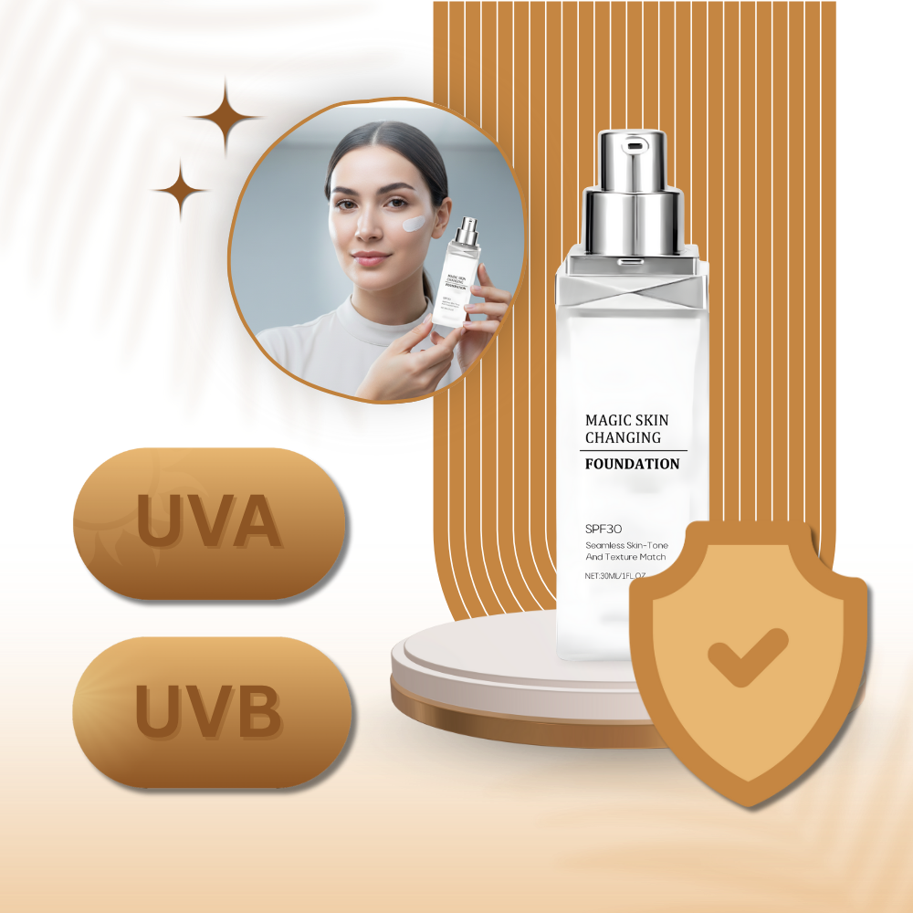 SPF 30 färgförändrande foundation - Ozerty
