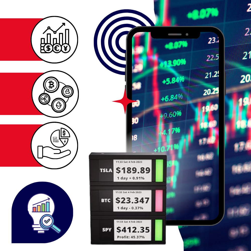 Stapelbar kryptoticker i realtid - Ozerty