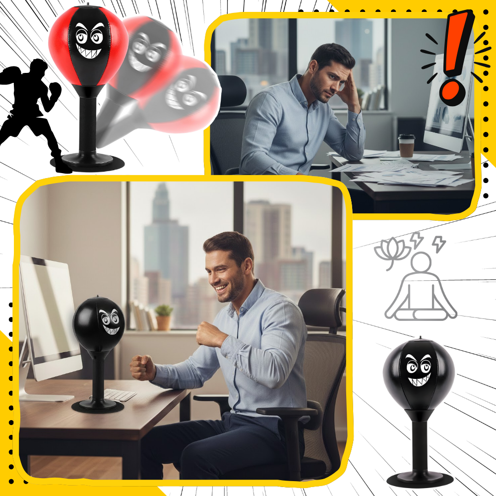 Stressavlastande boxningsboll för skrivbordet - Ozerty