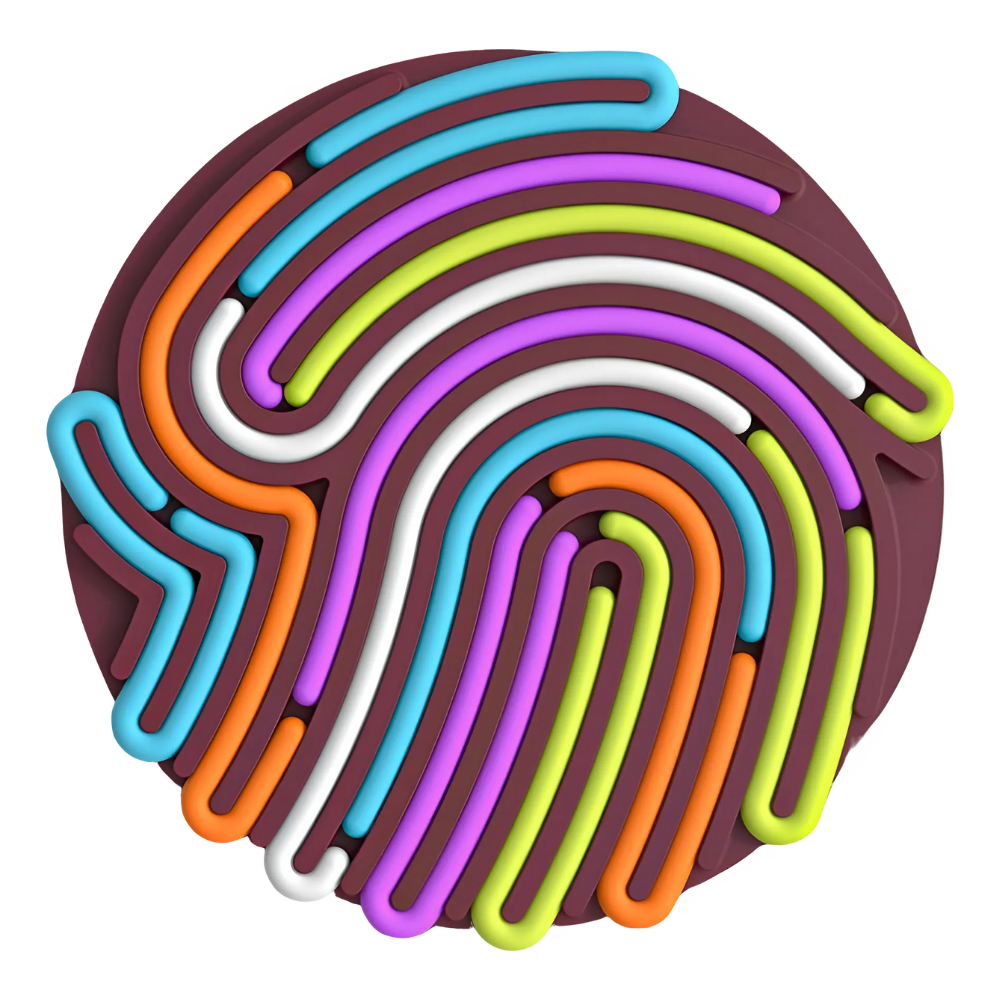 Stressavlastande sensorisk aktivitetsbräda -Mörkröd - Ozerty