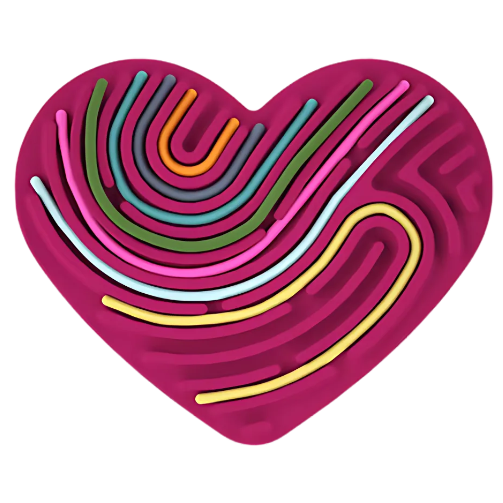 Stressavlastande sensorisk aktivitetsbräda -Mörkröd - Ozerty