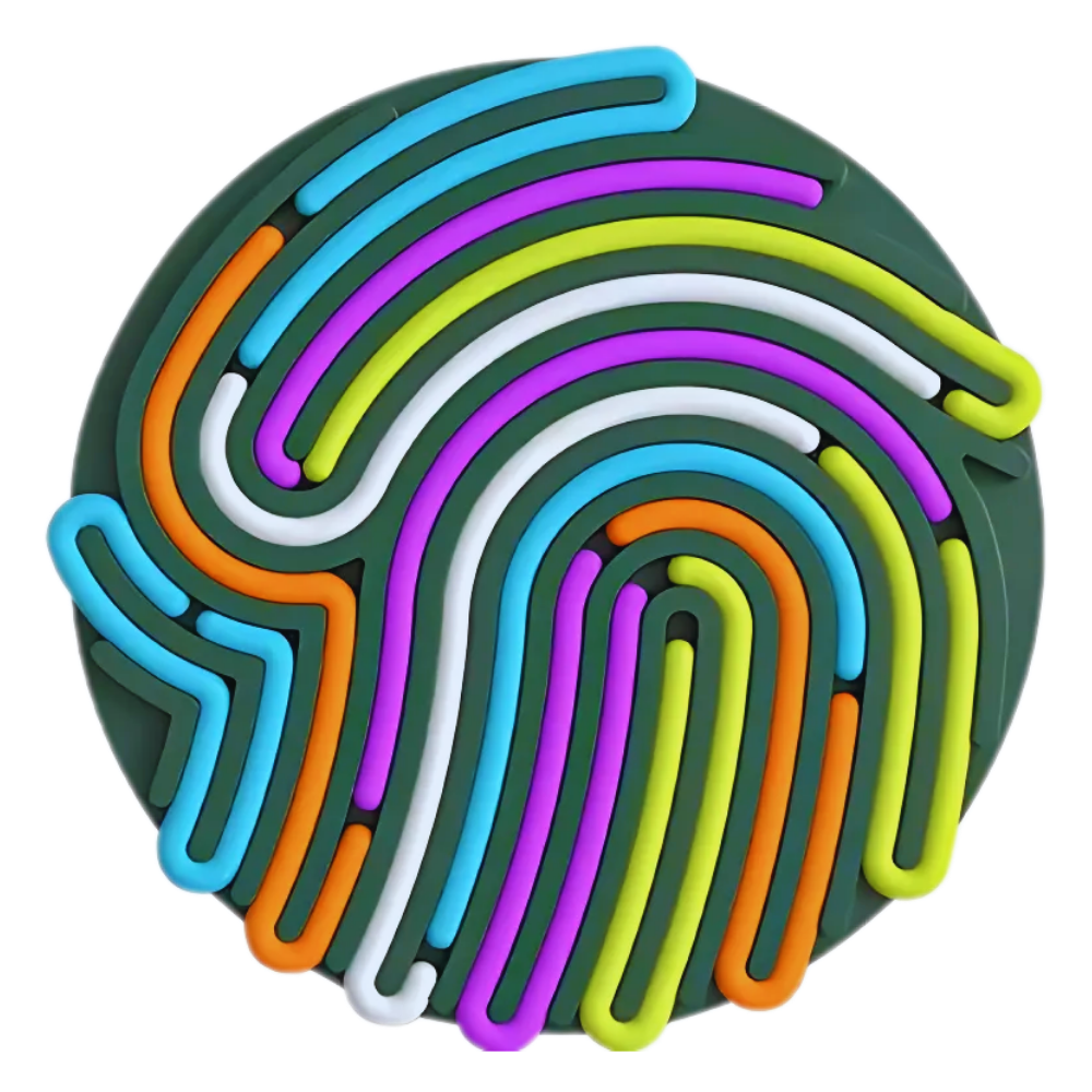 Stressavlastande sensorisk aktivitetsbräda -Grön - Ozerty