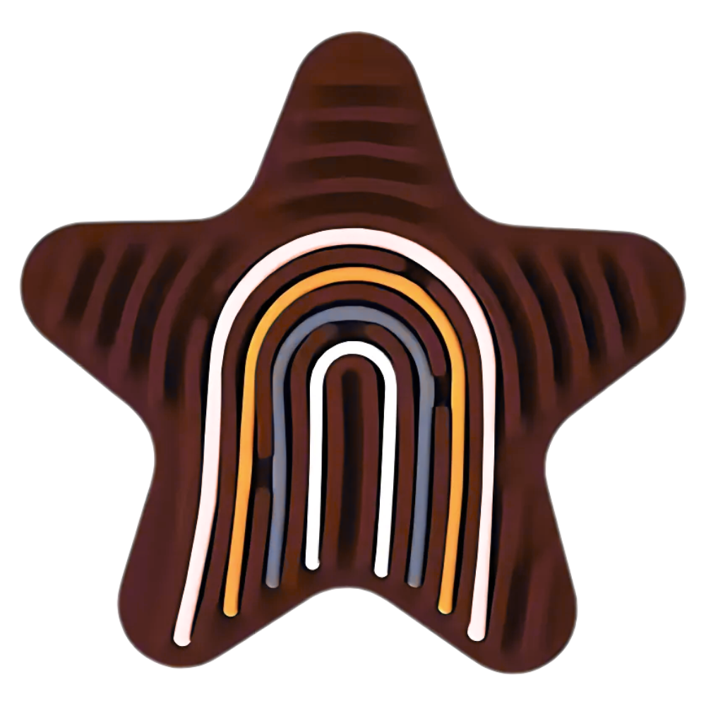 Stressavlastande sensorisk aktivitetsbräda -Mörkröd - Ozerty