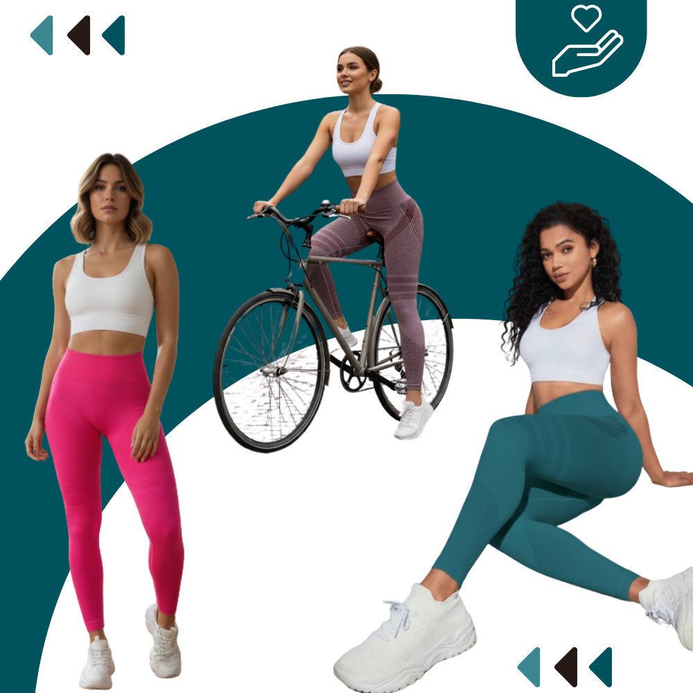 Stretchiga, sömlösa 3D-leggings - Ozerty