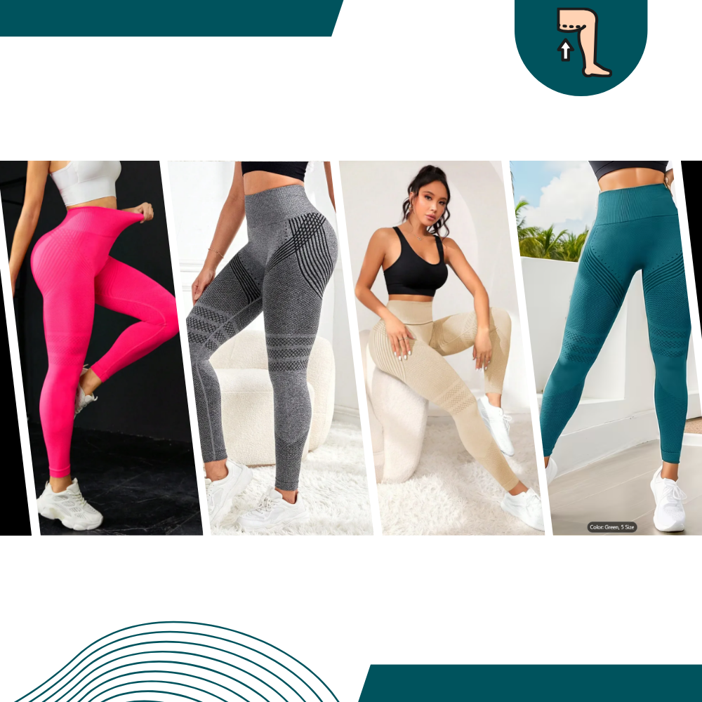 Stretchiga, sömlösa 3D-leggings - Ozerty