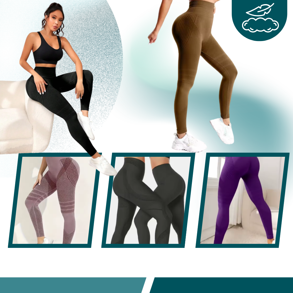 Stretchiga, sömlösa 3D-leggings - Ozerty