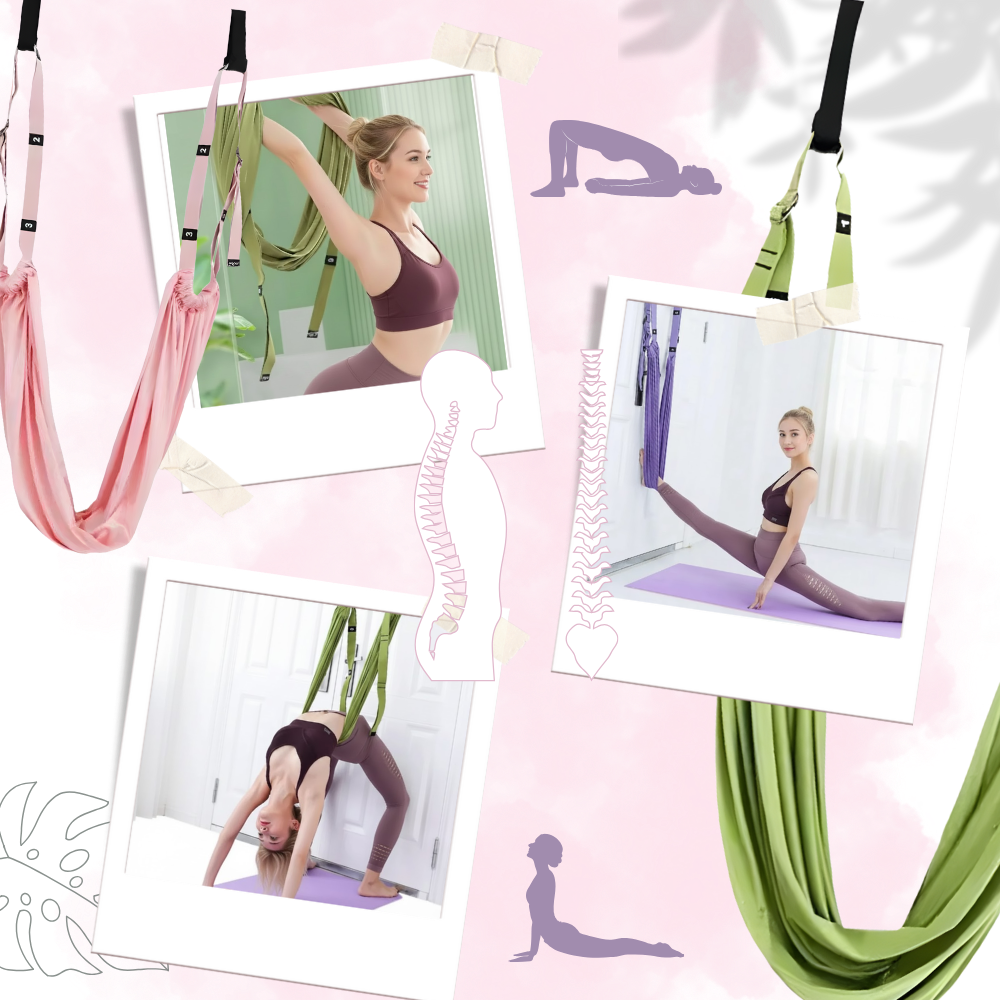 Stark justerbar yogahängmatta - Ozerty