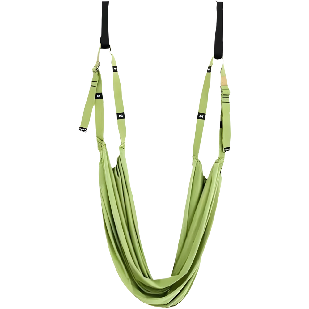 Stark justerbar yogahängmatta -Grön - Ozerty
