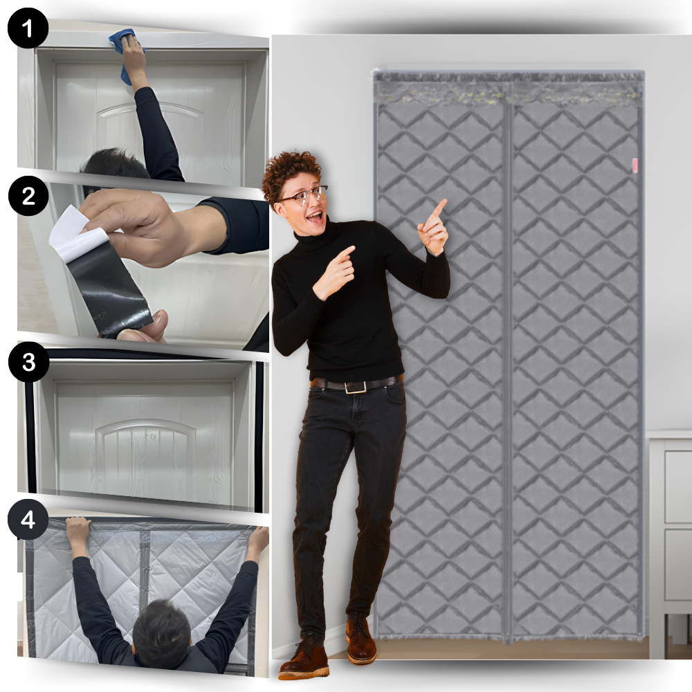 Snyggt termiskt och effektivt dörrdraperi - Ozerty