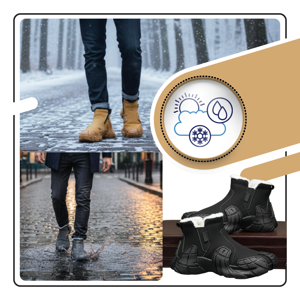 Snygga vattentäta herrstövlar - Ozerty