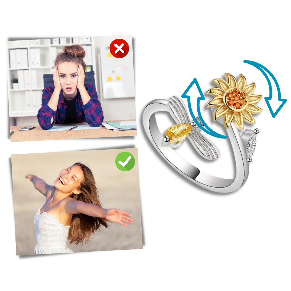 Fidget-ring solros - Ozerty