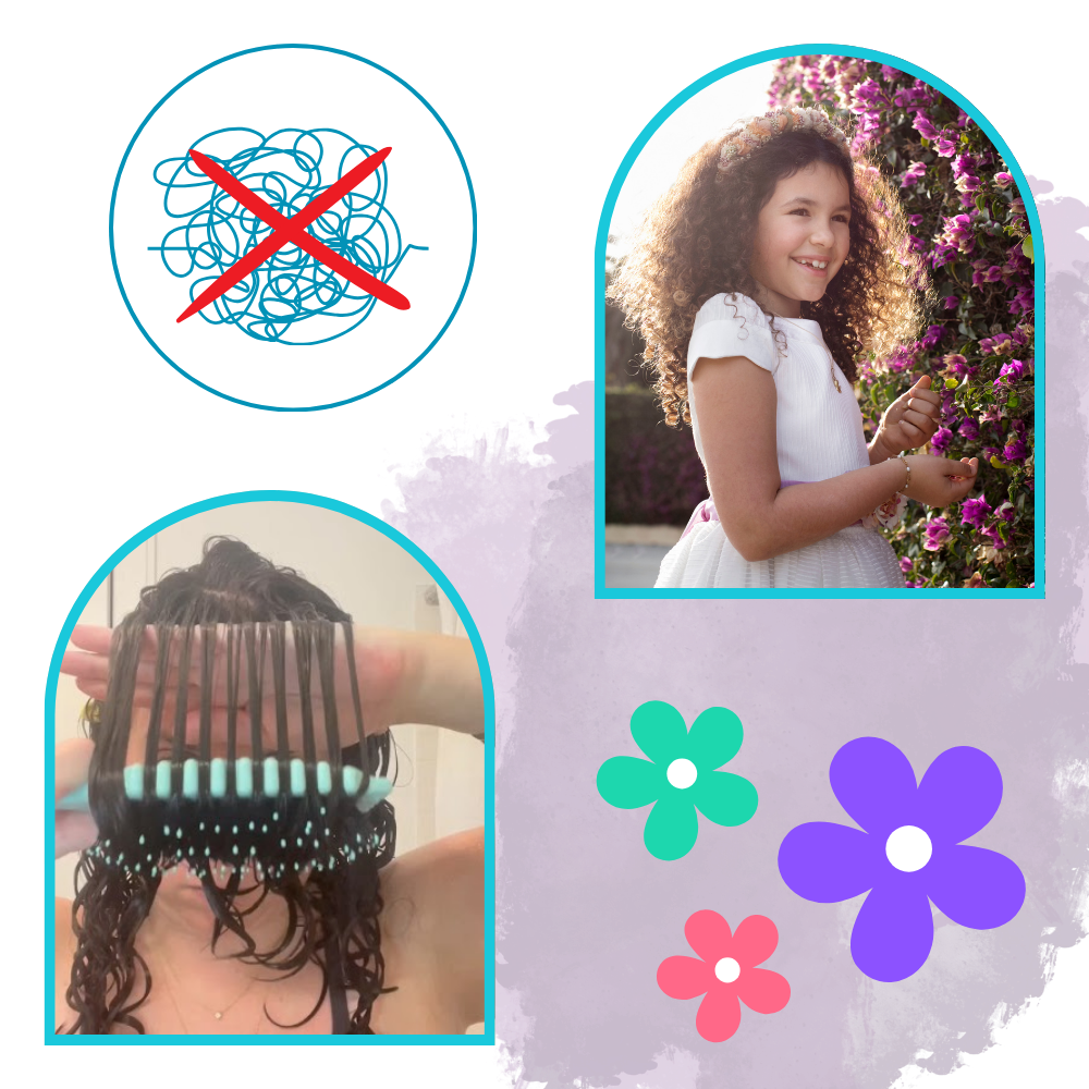 Trasselfri hårborste för definierade lockar - Ozerty