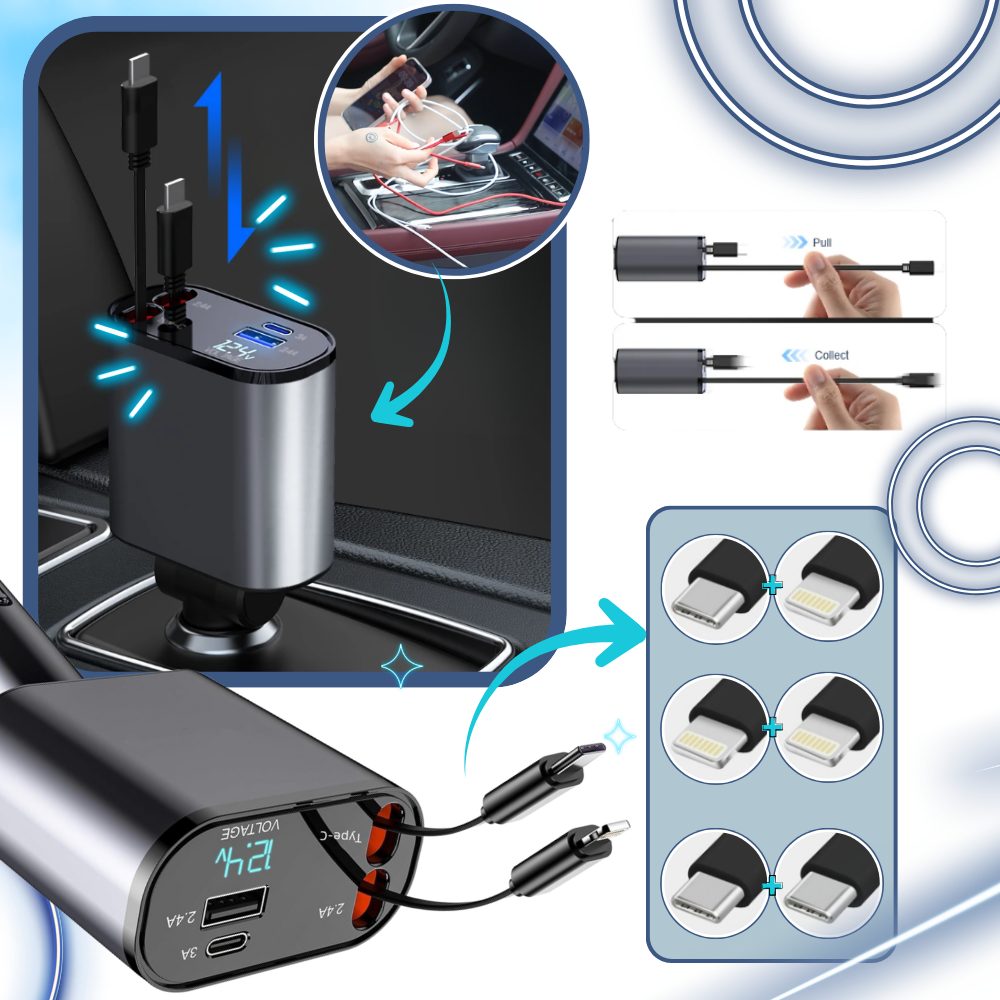 Teleskopisk billaddningsstation - Ozerty