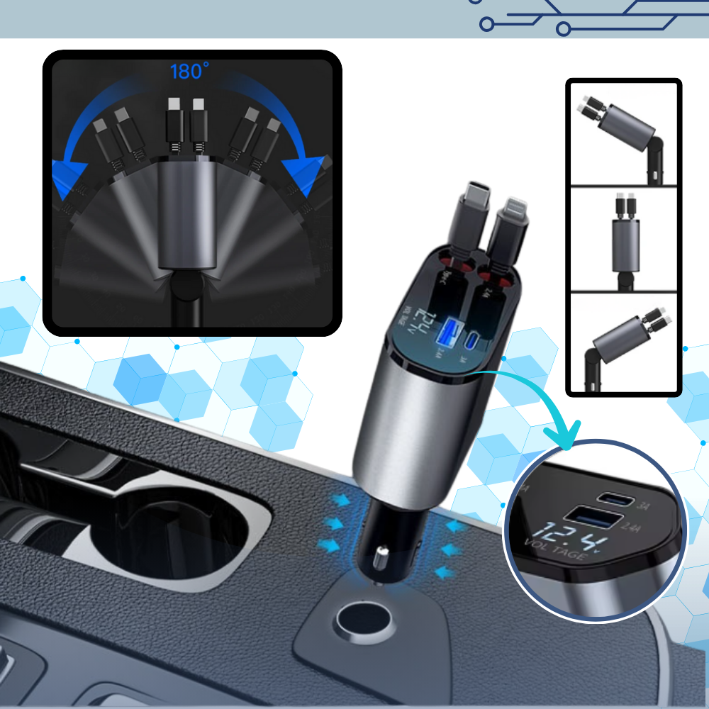 Teleskopisk billaddningsstation - Ozerty