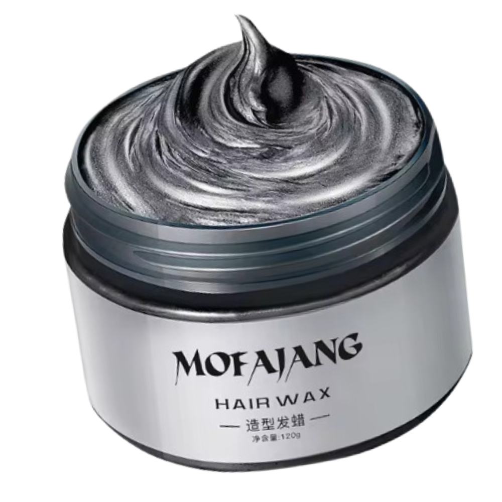 Temporär hårvax med vibranta färger -Svart - Ozerty