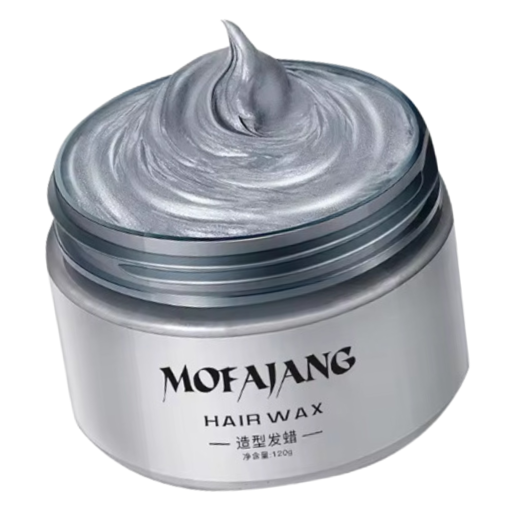 Temporär hårvax med vibranta färger -Grå - Ozerty