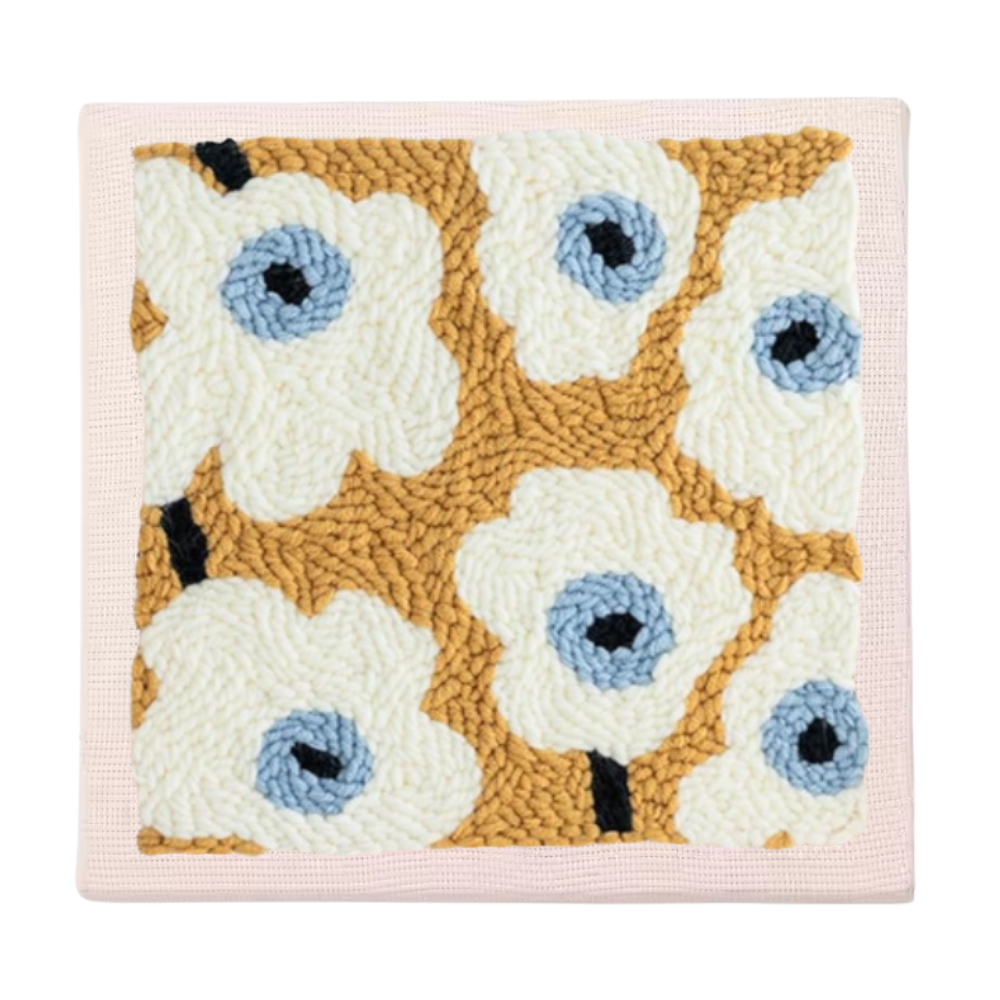 Tranquil broderikit -Kit Blå blommor - Ozerty