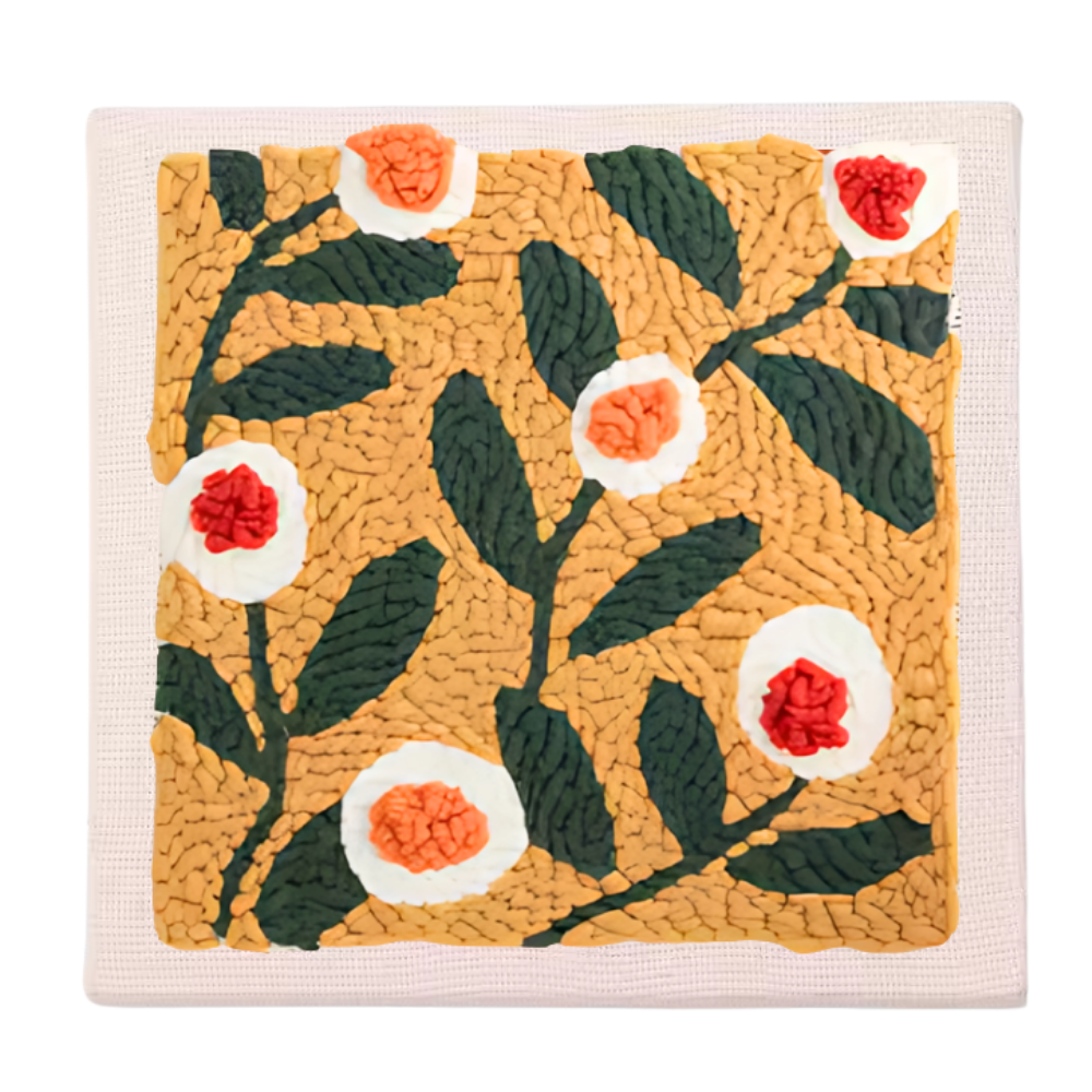 Tranquil broderikit -Blommor Kit - Ozerty