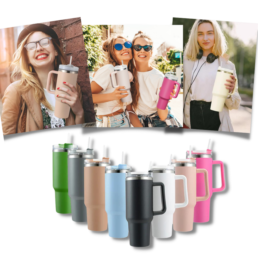 Stor Tumbler Cup Bil med handtag - Ozerty