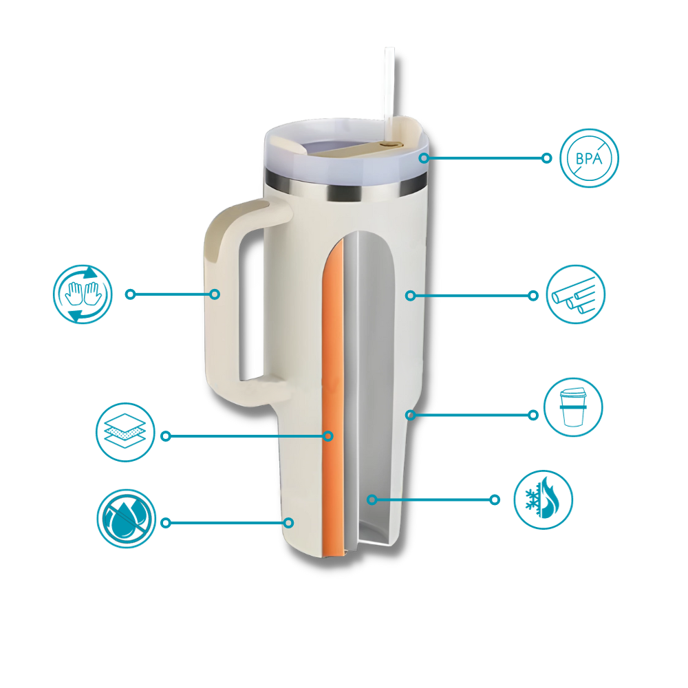 Stor Tumbler Cup Bil med handtag - Ozerty