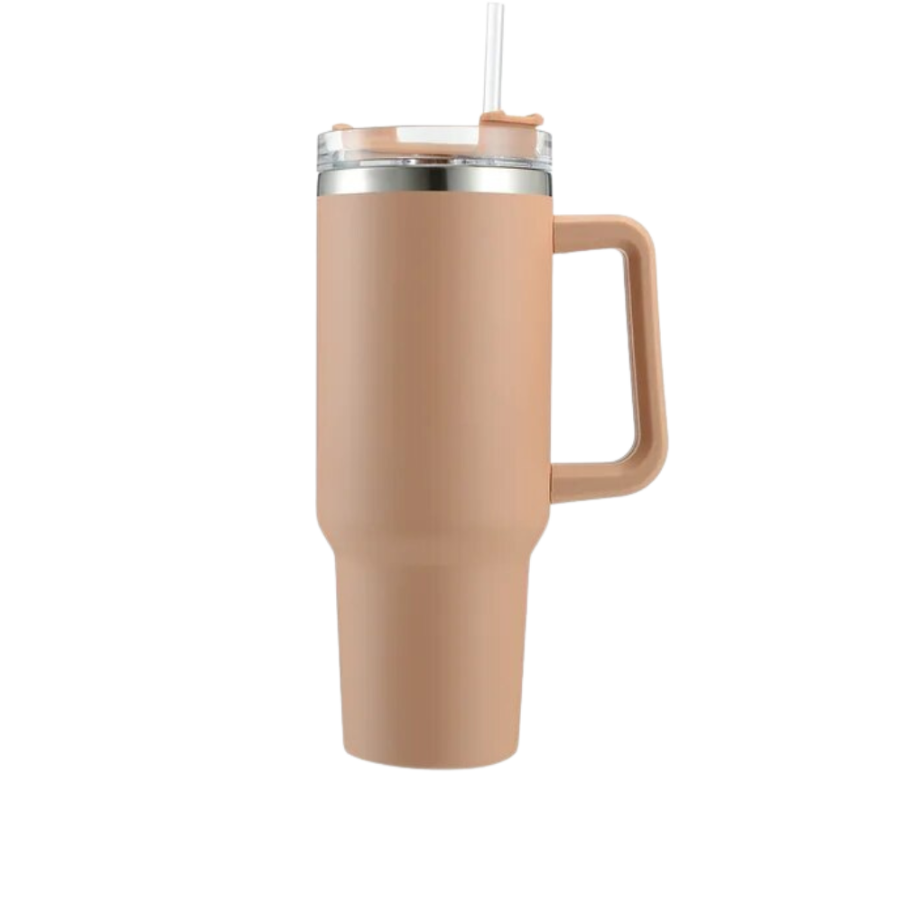 Stor Tumbler Cup Bil med handtag -Khaki - Ozerty