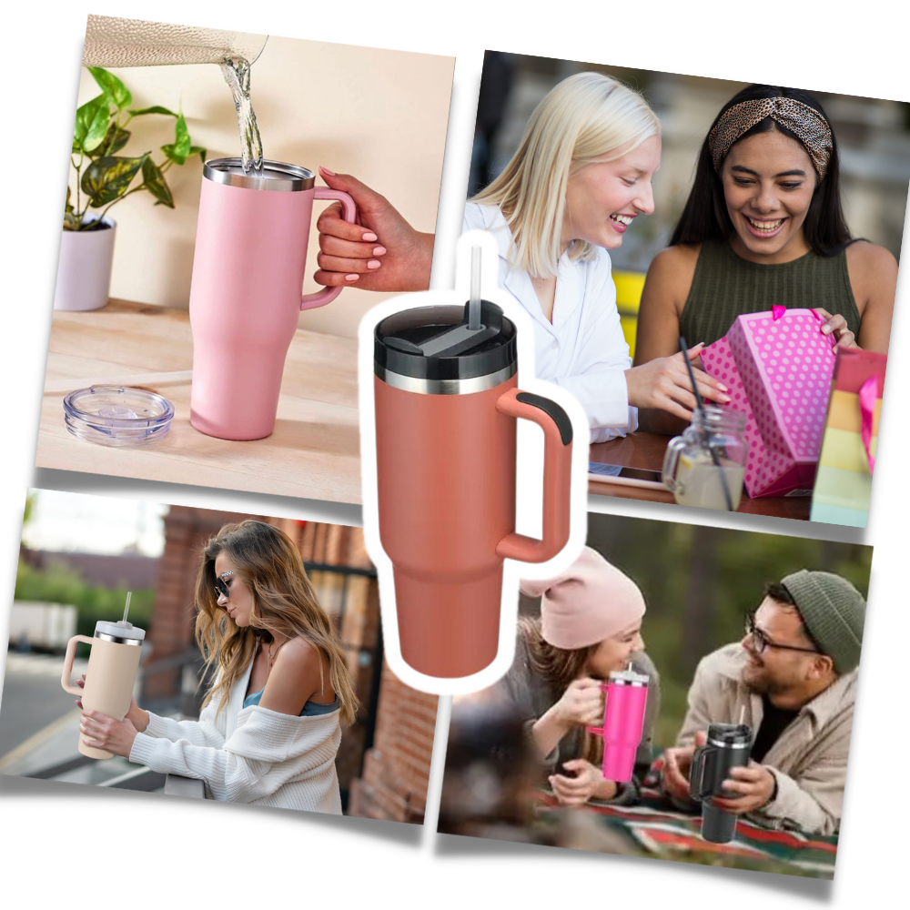 Stor Tumbler Cup Bil med handtag - Ozerty