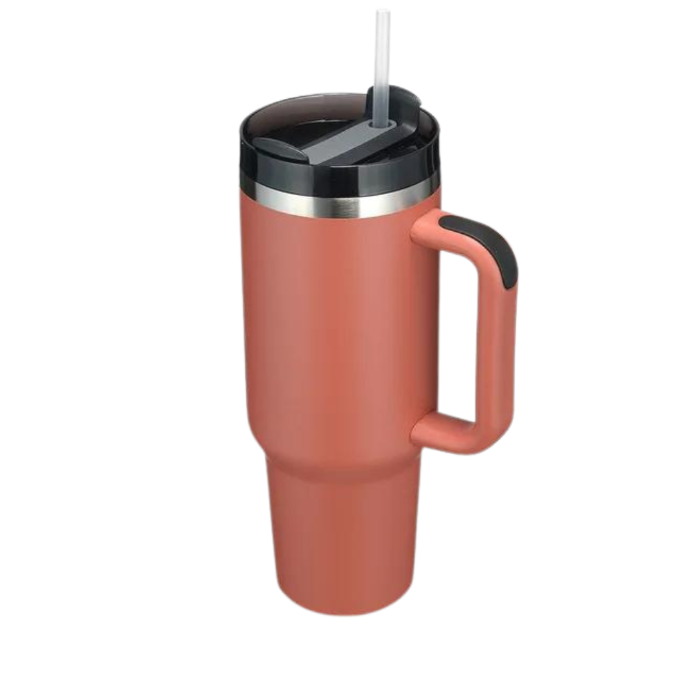 Stor Tumbler Cup Bil med handtag -Rost - Ozerty