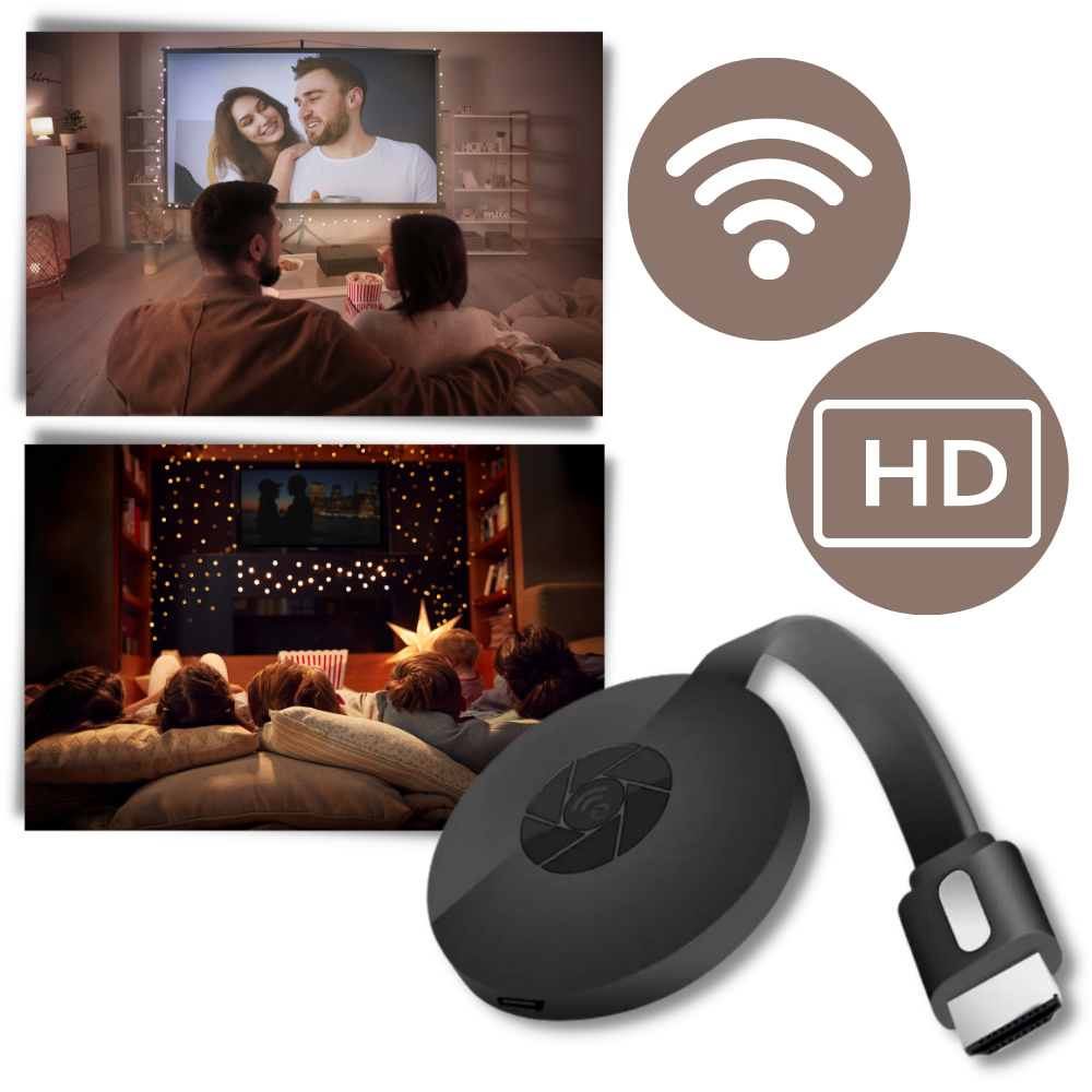 TV Stick | HDMI-dongel | Chromecast-dongel | Telefonprojektion