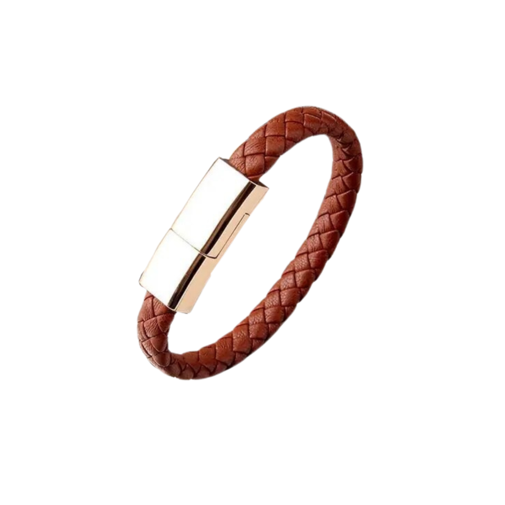 Armband USB Laddkabel -Brun - Ozerty