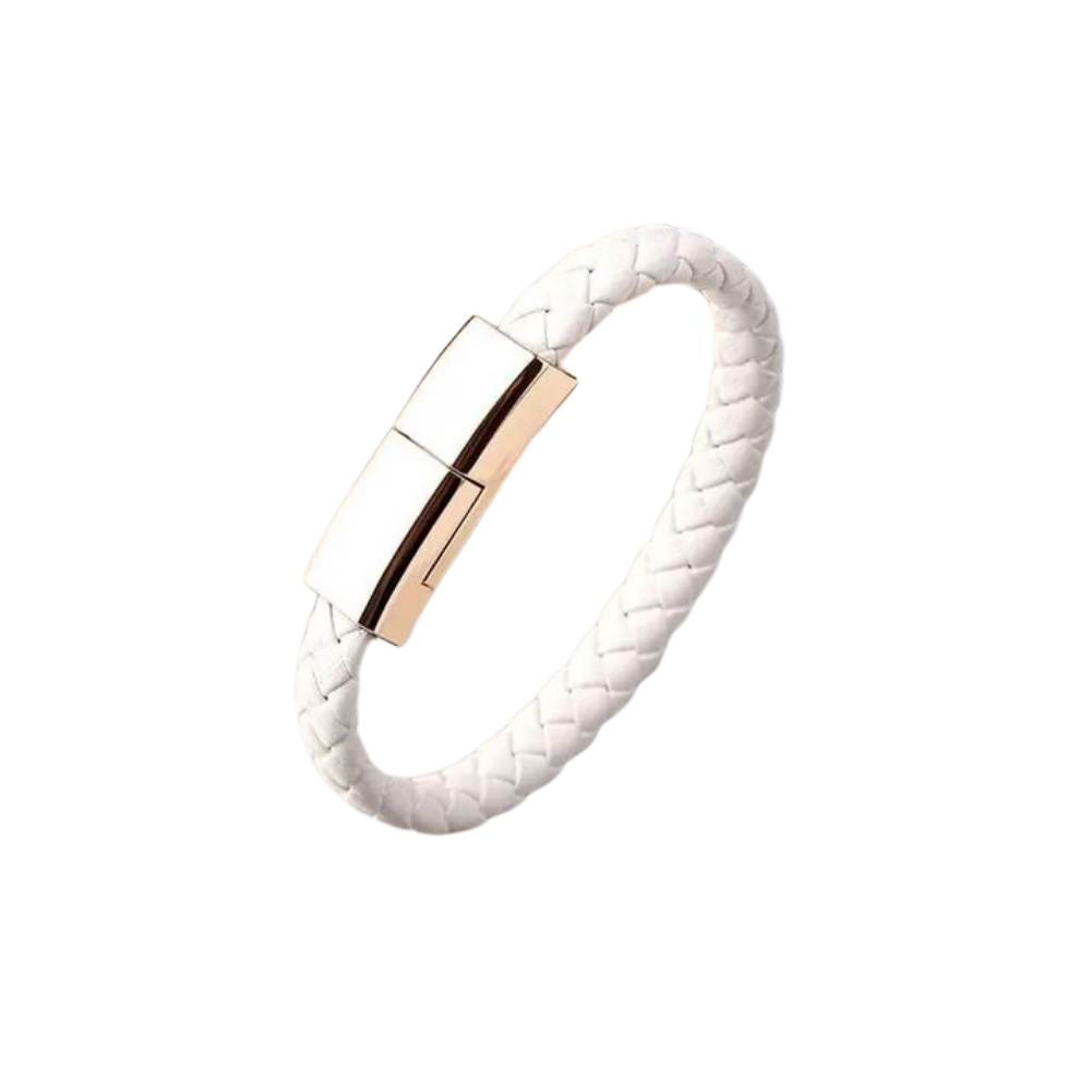 Armband USB Laddkabel -Vit - Ozerty