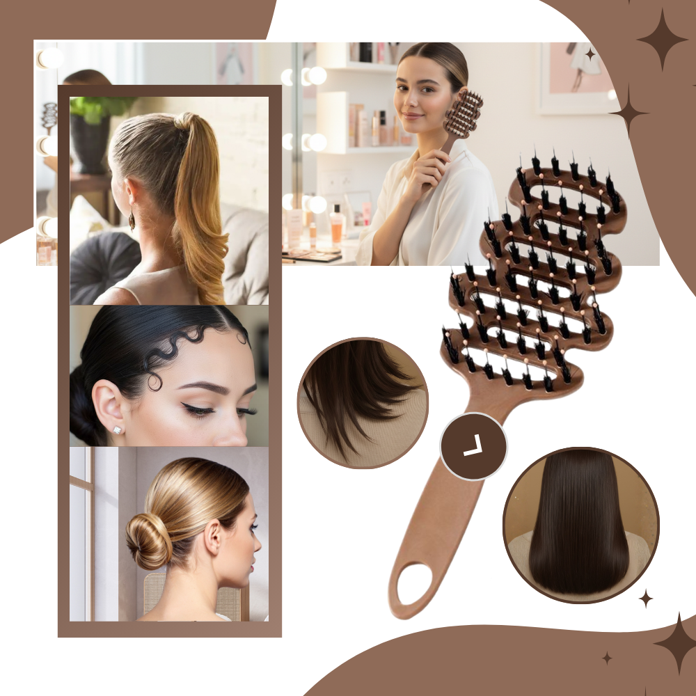 Volymgivande vildsvinsborste - Ozerty