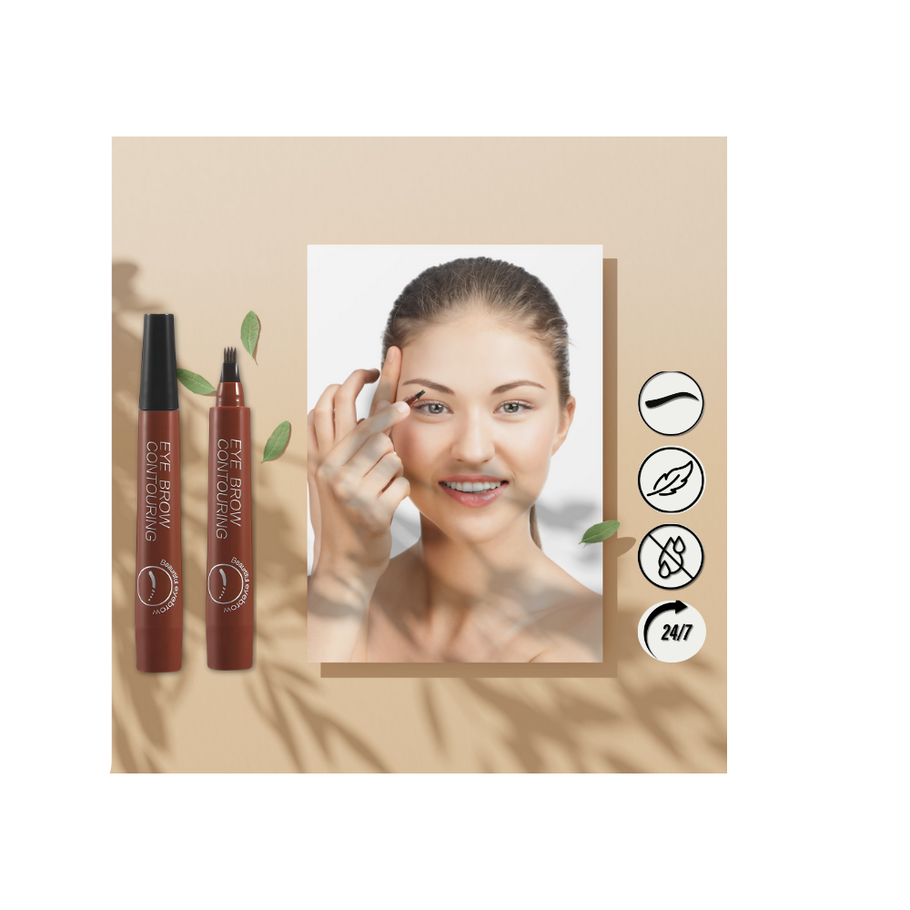 Vattenfast flytande Formula Ögonbrynspenna - Ozerty