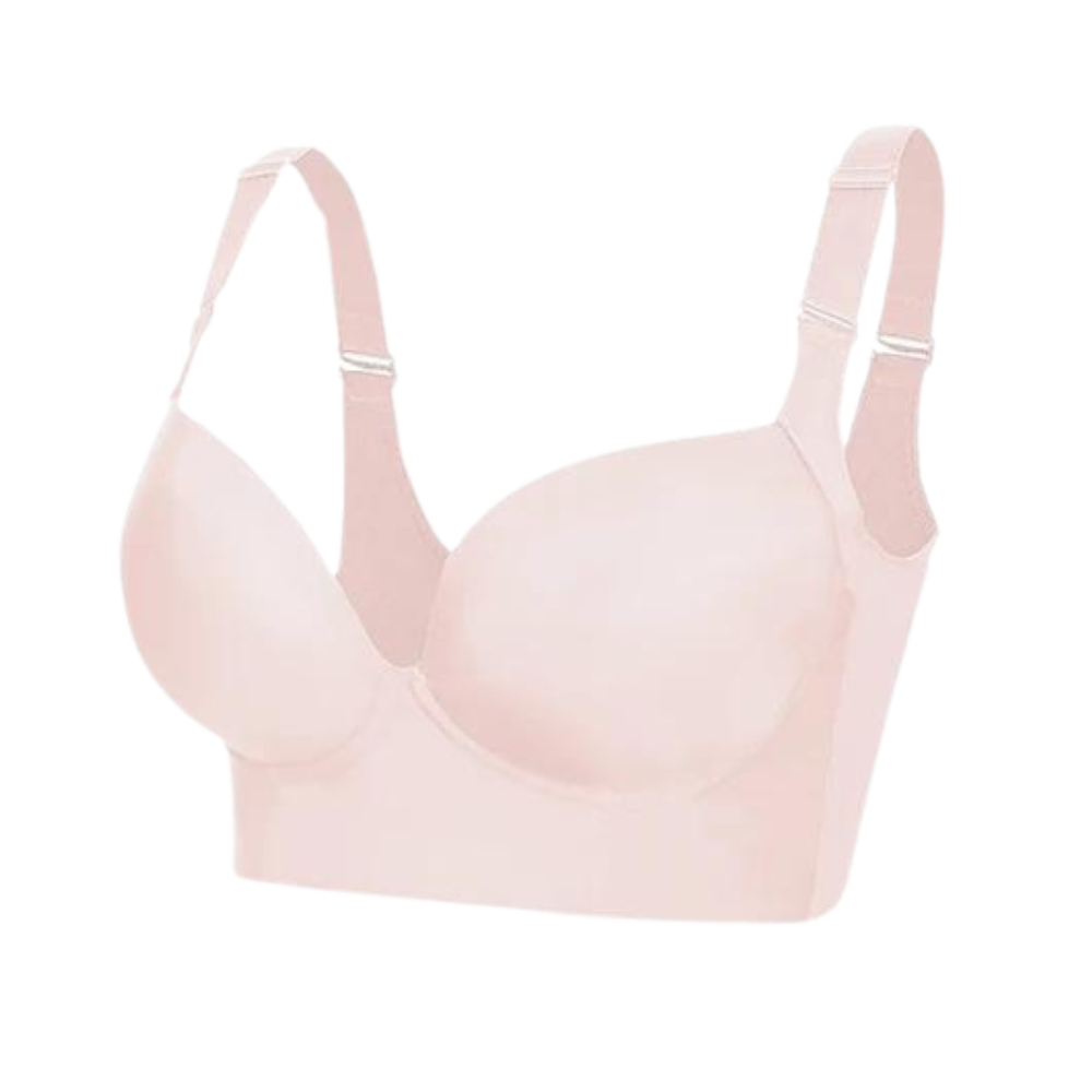 Wide Side Wings Incorporated Shaper Bra -Rosa - Ozerty