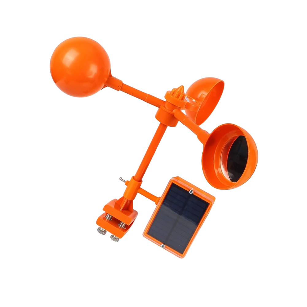 Fågelskrämma med Vindreflektor -Orange - Ozerty