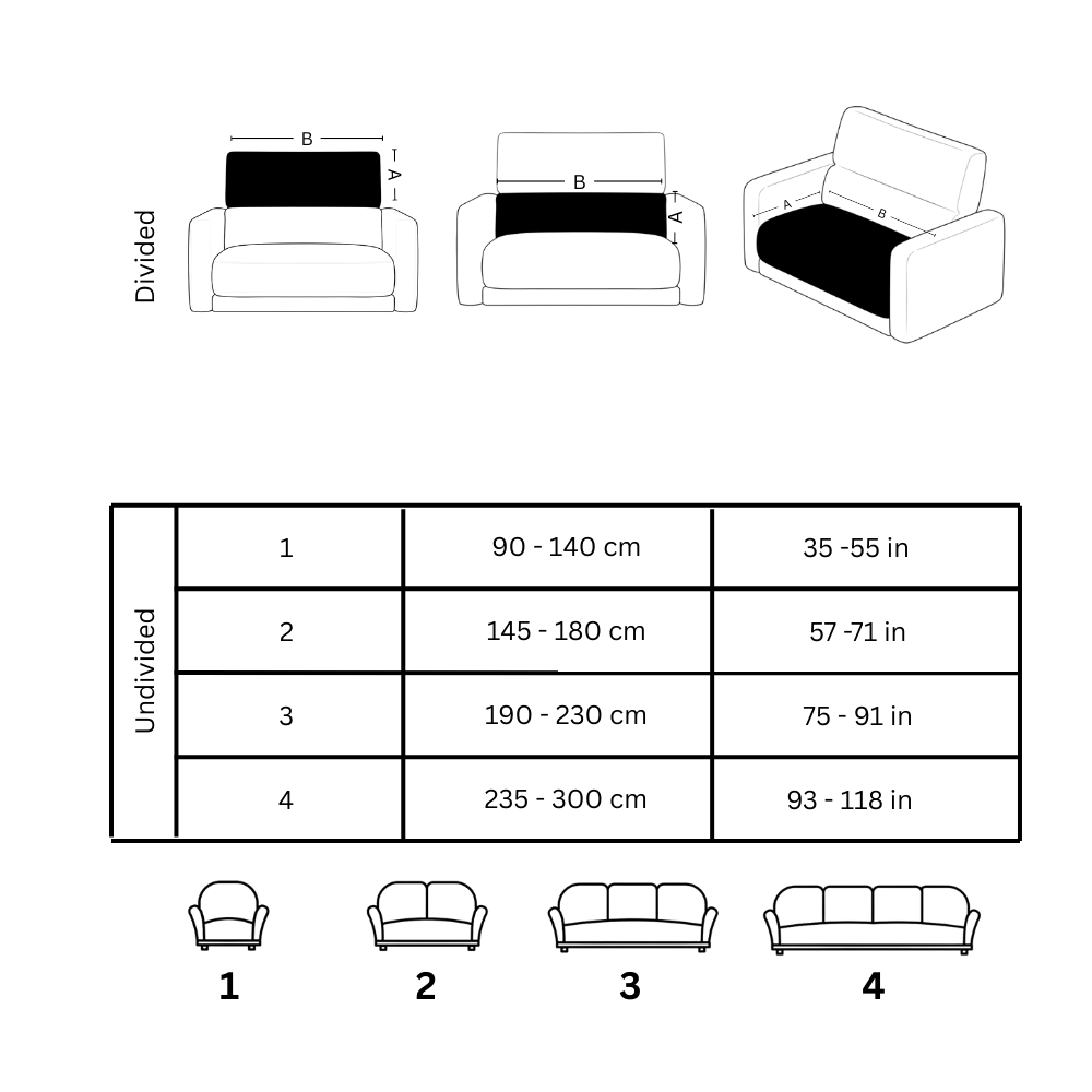 Skrynkelfritt sofföverdrag i manchestertyg - Ozerty