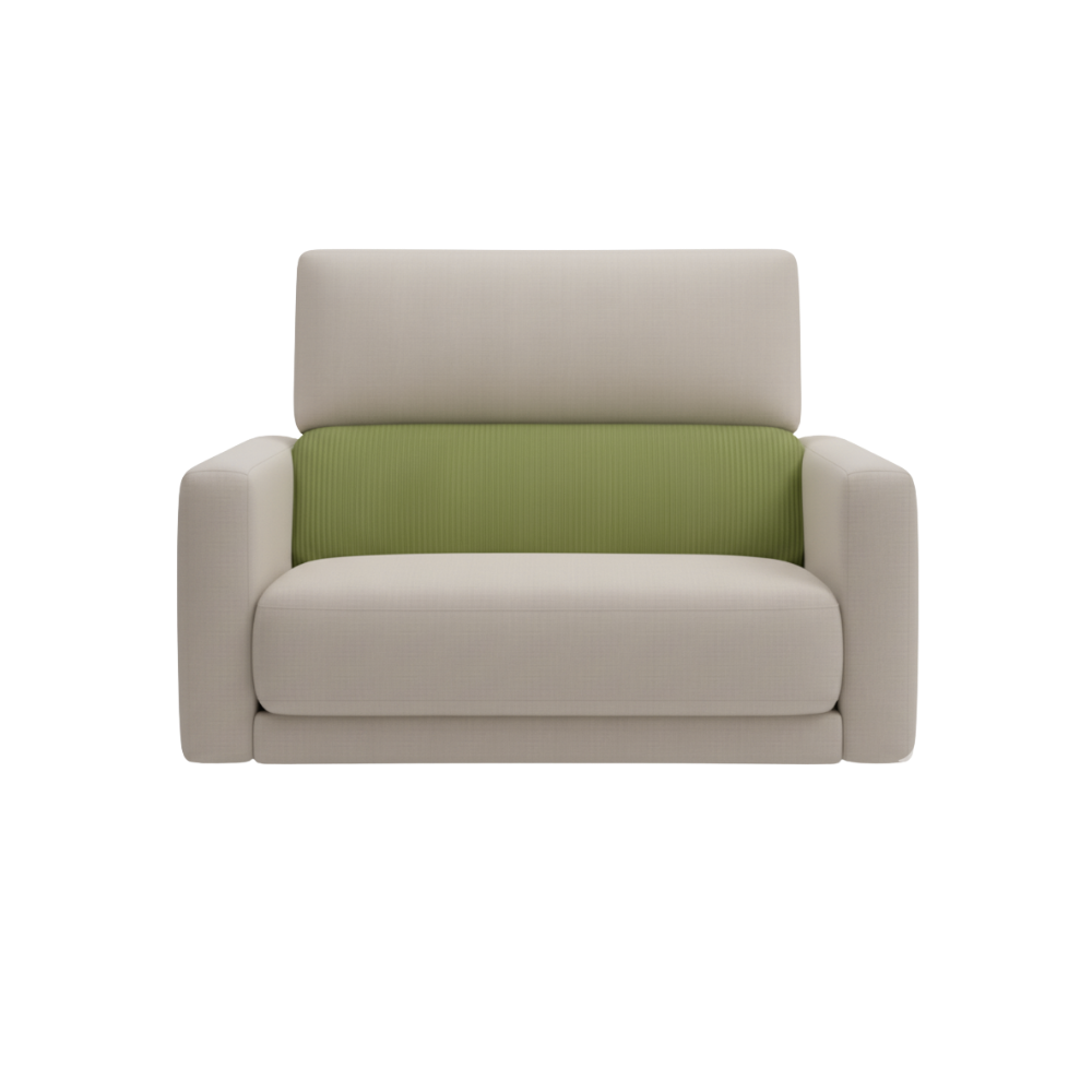 Skrynkelfritt sofföverdrag i manchestertyg -Delad ryggstöd - Ozerty