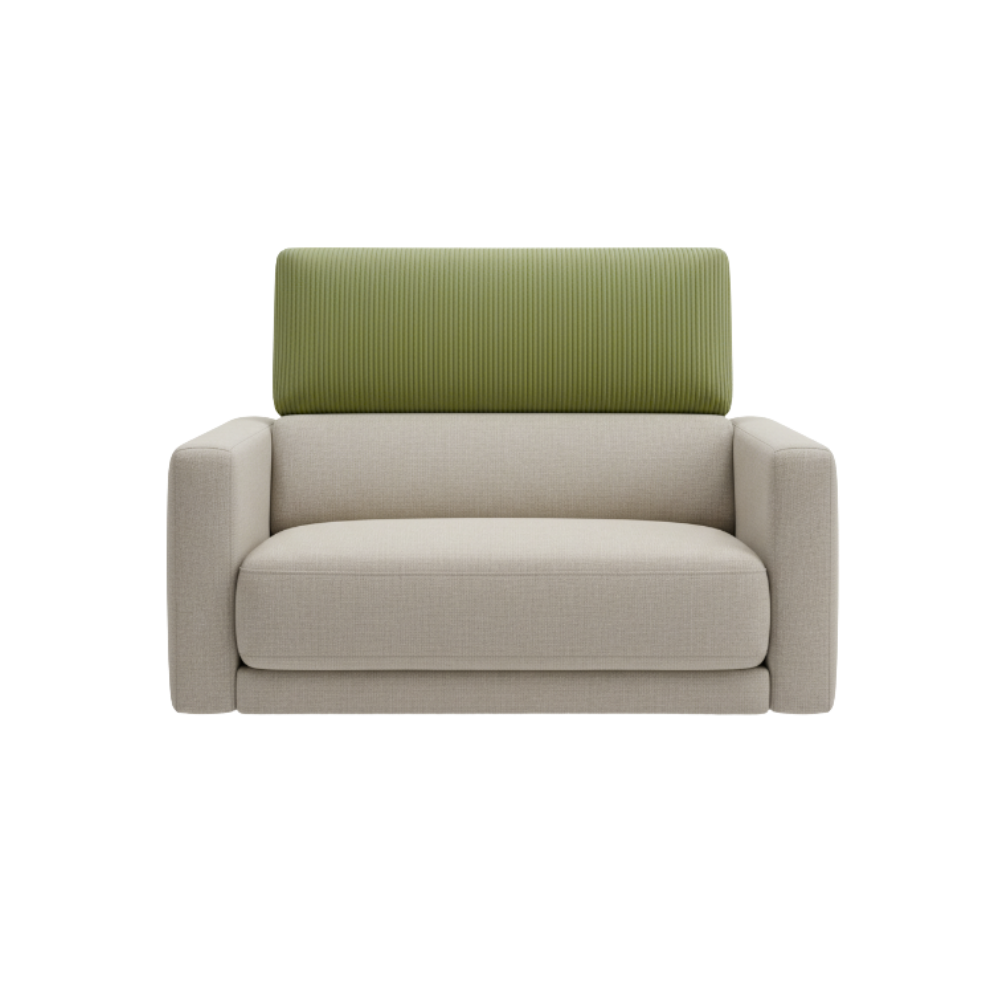 Skrynkelfritt sofföverdrag i manchestertyg -Delad ryggstöd - Ozerty