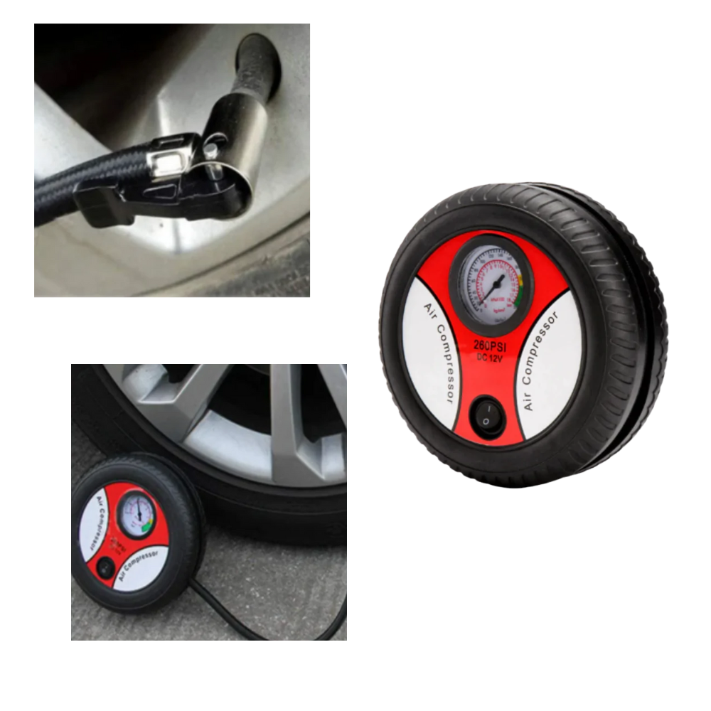 Bärbar luftkompressor för bildäck - Ozerty