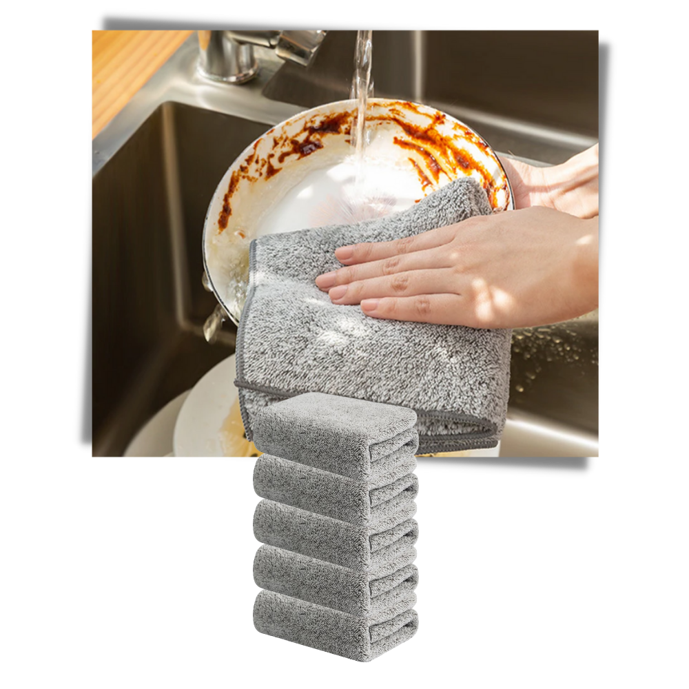 Absorberande mikrofiberduk av bambu - Ozerty