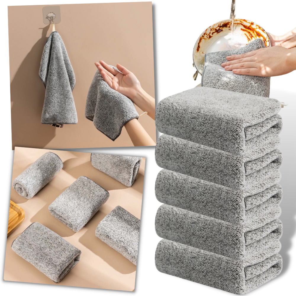 Absorberande mikrofiberduk av bambu - Ozerty