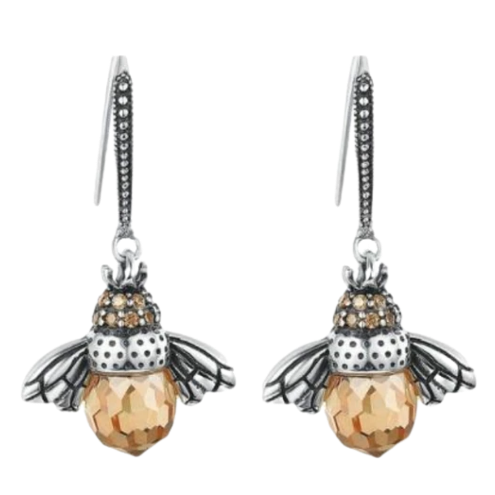 Earrings with bees