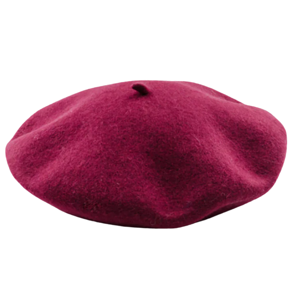 Classic wool beret for women
