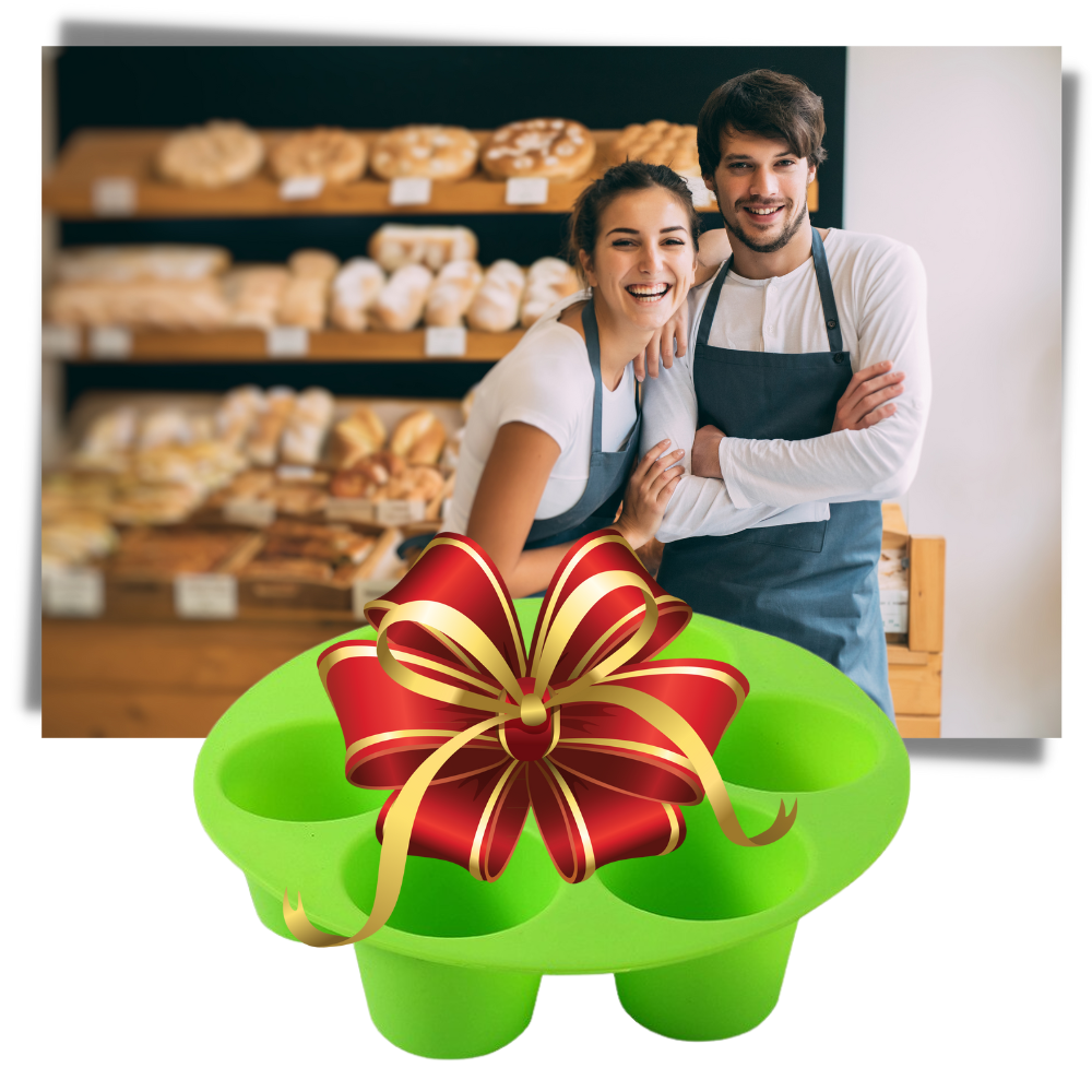 Rund cupcake bricka i silikon - Ozerty