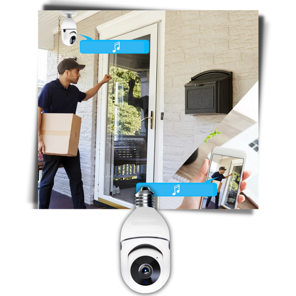 Smart glödlampa med kamera - Ozerty