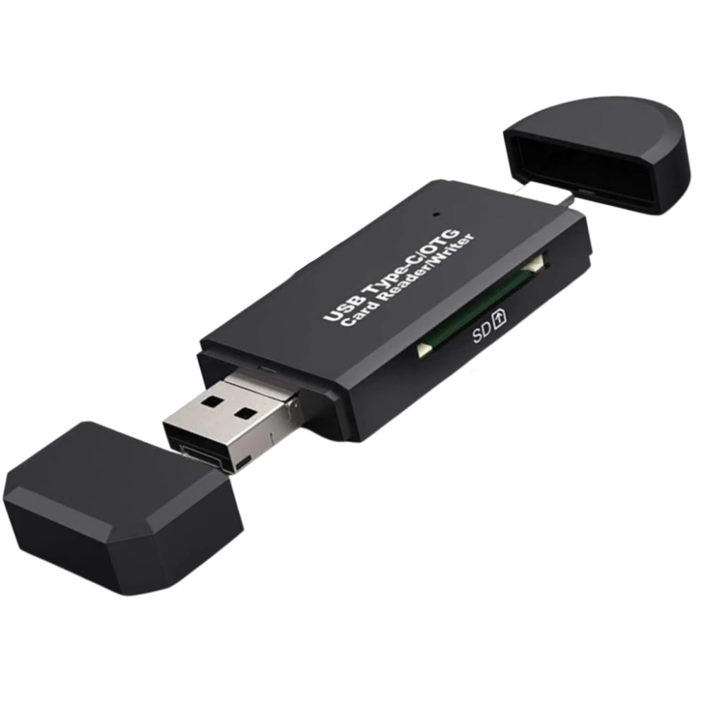 3 i 1 USB minneskortläsare - Ozerty