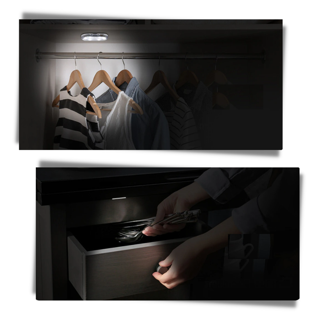 Trådlös LED lampa med sensor för bil - Ozerty