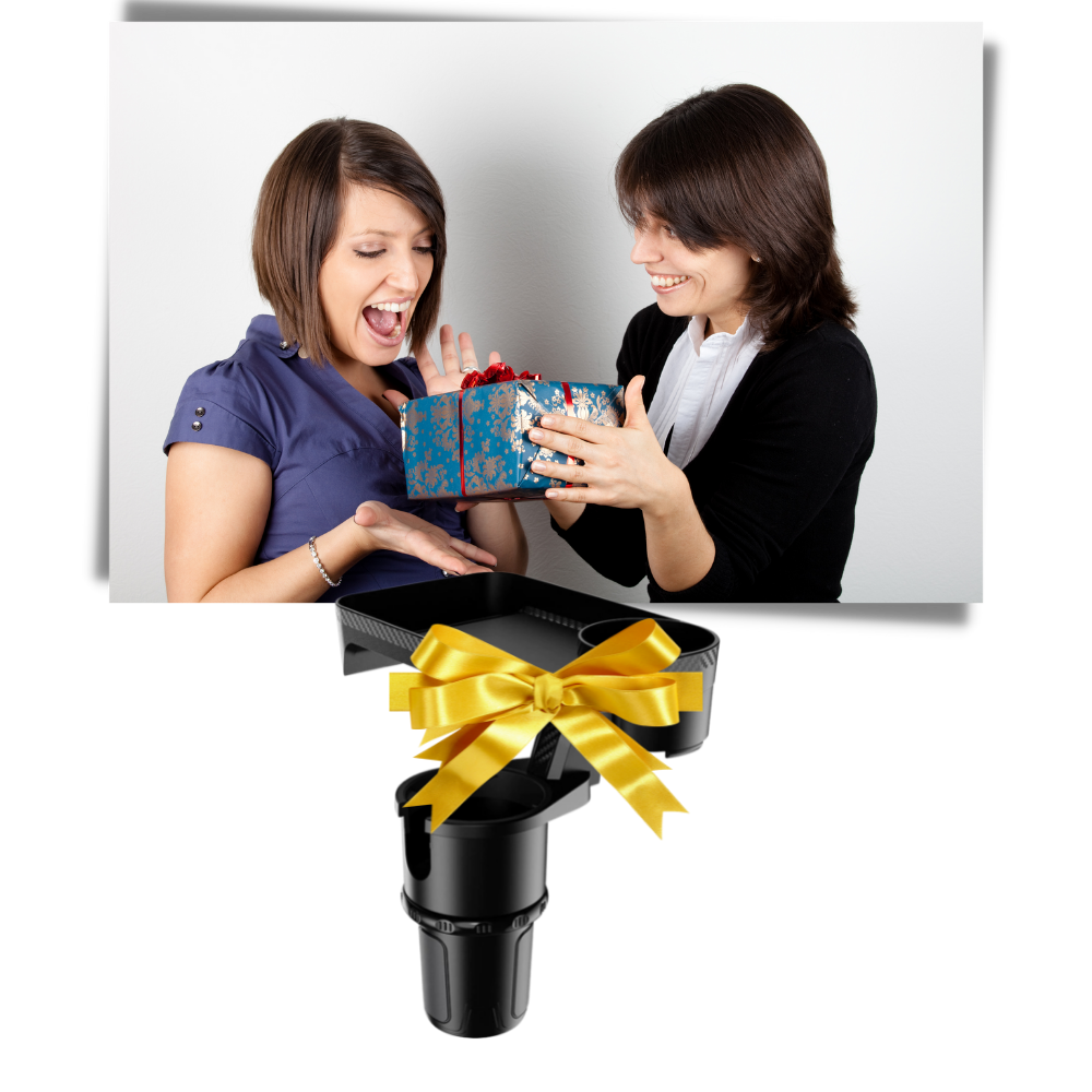 Mugghållare och roterande bricka för bil - Ozerty