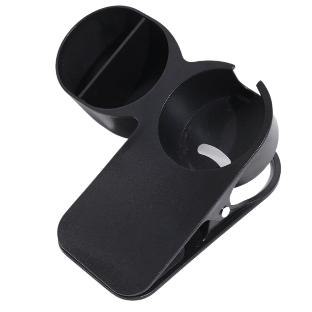 Clip-on dubbel mugghållare - Ozerty