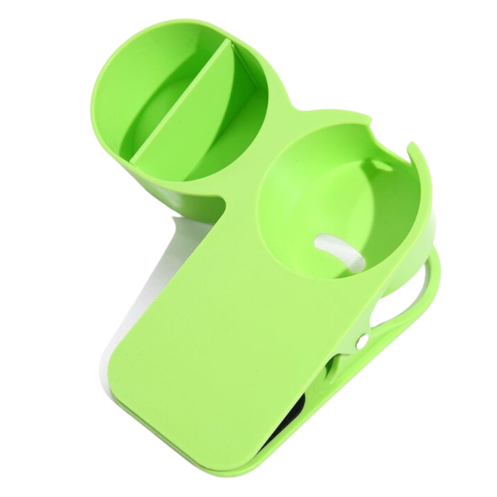 Clip-on dubbel mugghållare - Ozerty