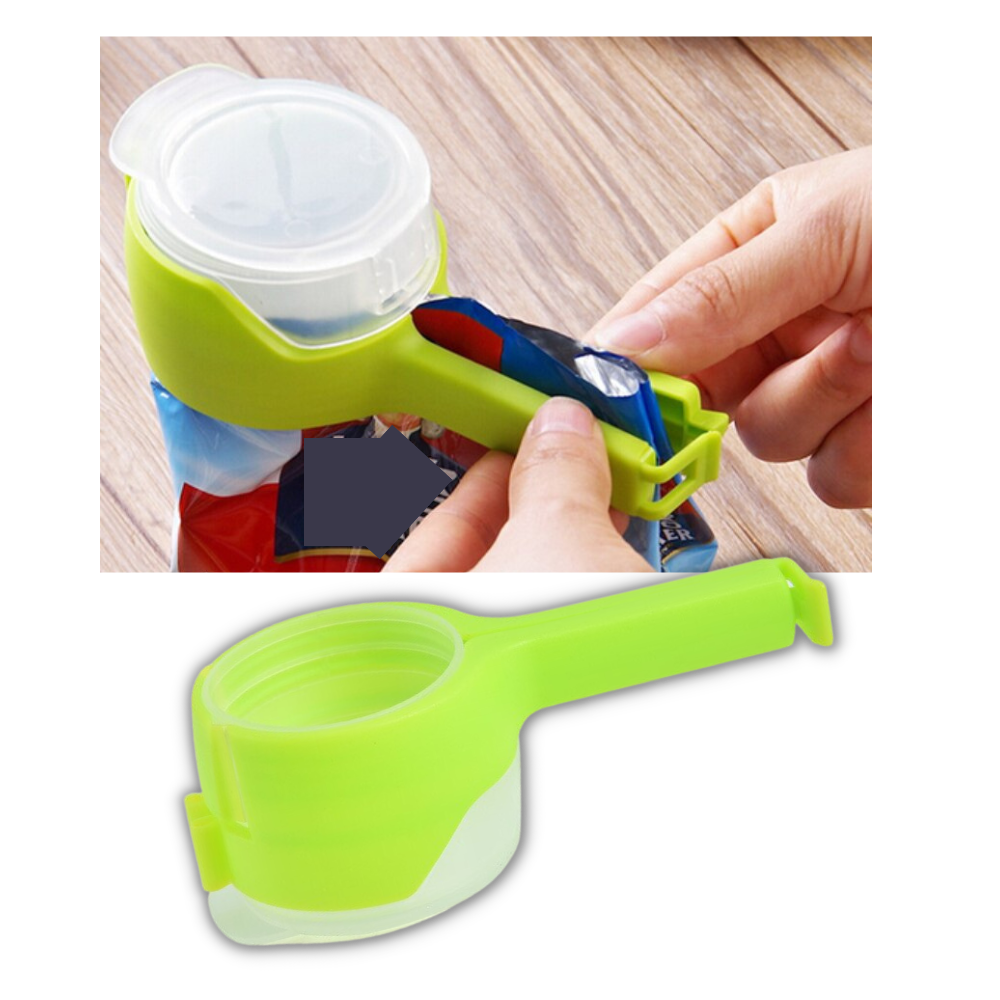 Clip för matpåse med lock (2-pack) - Ozerty